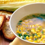 Кукурузный суп с горошком